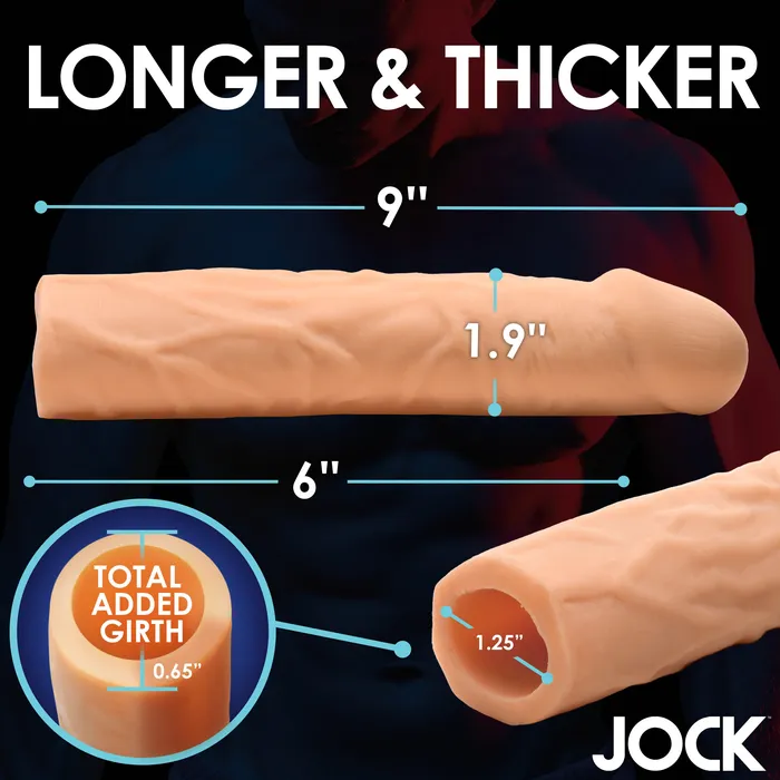 Male Sex Toys Extra Long 3 Inch Penis Extension Curve Toys