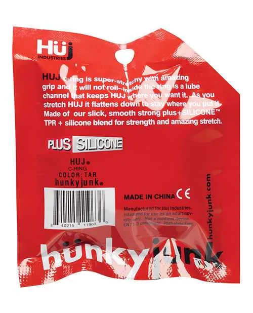 Male Sex Toys Hunkyjunk Hunkyjunk HUJ Silicone Cock Ring Gray