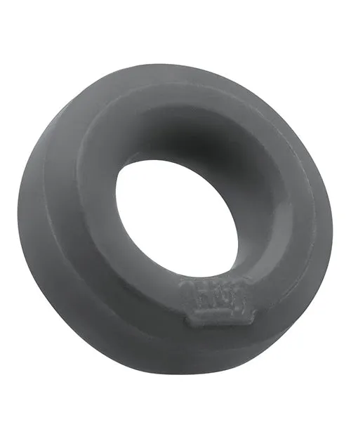 Male Sex Toys Hunkyjunk Hunkyjunk HUJ Silicone Cock Ring Gray