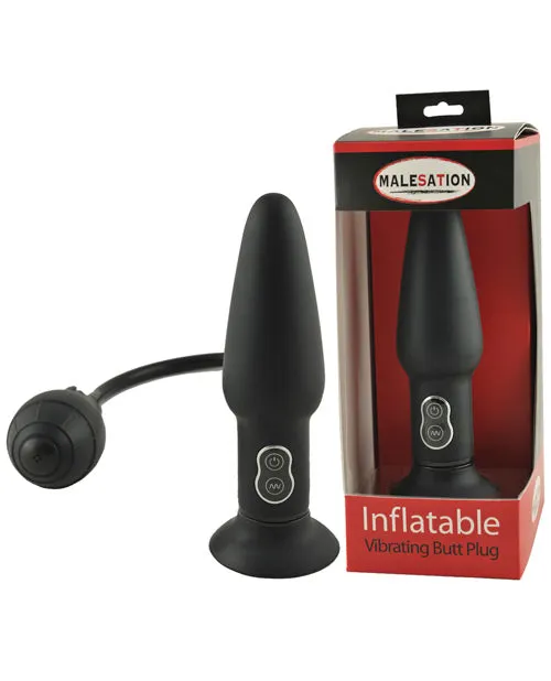 Male Sex Toys MALESATION Vibrating Inflatable Butt Plug Malesation