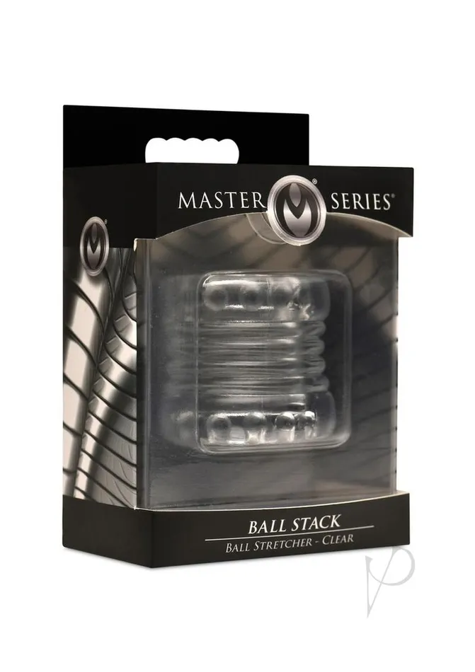 Male Sex Toys Master Series Master Series Ball Stack Ball Stretcher Clear