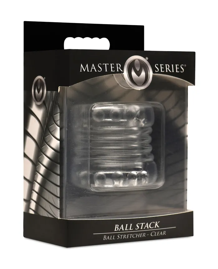 Male Sex Toys Master Series Master Series Ball Stack Ball Stretcher Clear Male Sex Toys Master Series Master Series Ball Stack Ball Stretcher Clear