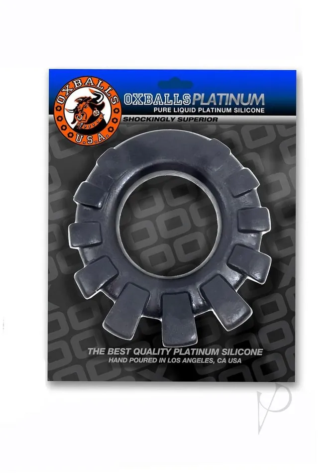 Male Sex Toys Oxballs Cock Lug Lugged Cock Ring Black
