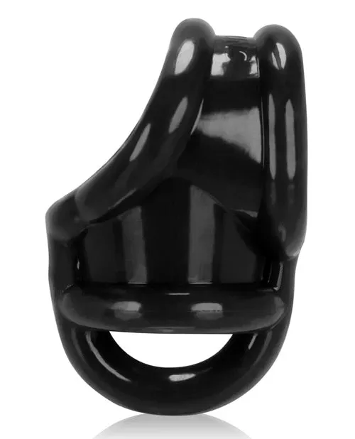 Male Sex Toys Oxballs Oxballs Ball Sling with Ball Splitter Strap Black