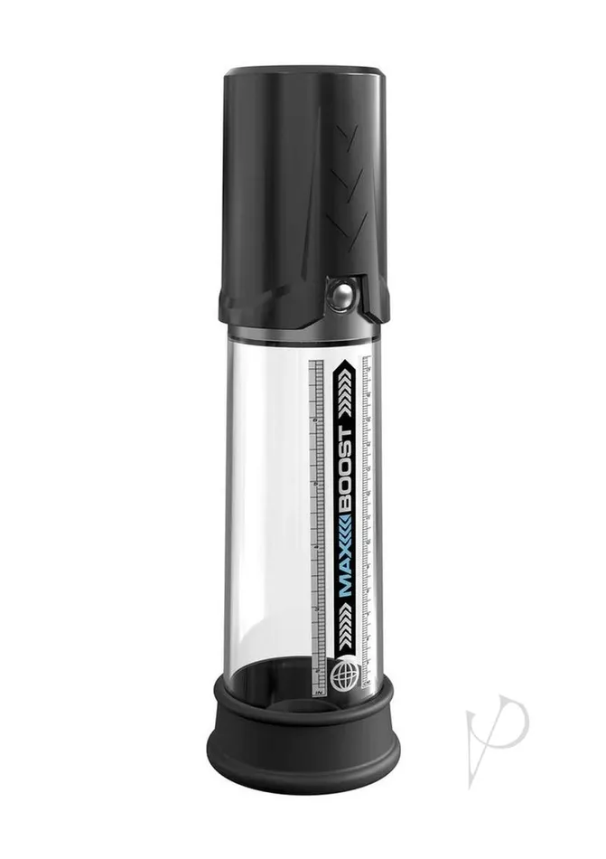 Male Sex Toys Pump Worx Pump Worx Max Boost Penis Pump BlackClear