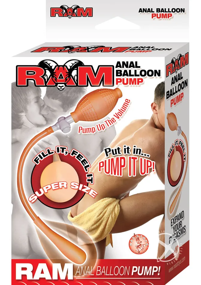 Male Sex Toys Ram Ram Anal Balloon Pump Vanilla