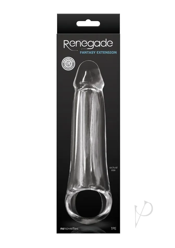 Male Sex Toys Renegade Renegade Fantasy Extension Medium Clear