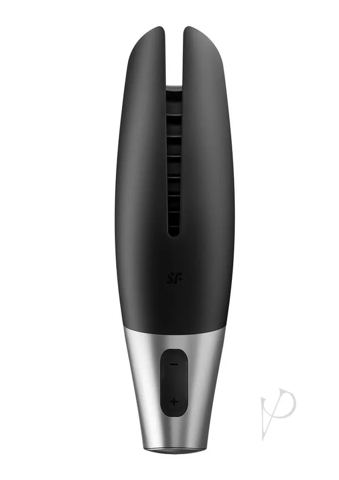 Male Sex Toys Satisfyer Power Masturbator Rechargeable Silicone Stroker Black Satisfyer