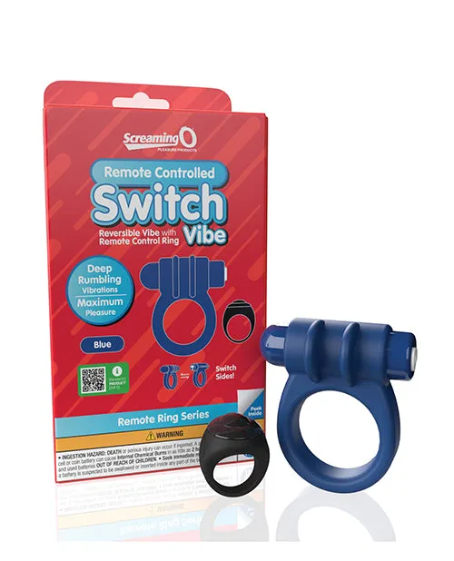 Male Sex Toys Screaming O Switch Silicone Rechargeable Vibrating Ring with Remote Control Blue Screaming O Male Sex Toys Screaming O Switch Silicone Rechargeable Vibrating Ring with Remote Control Blue Screaming O