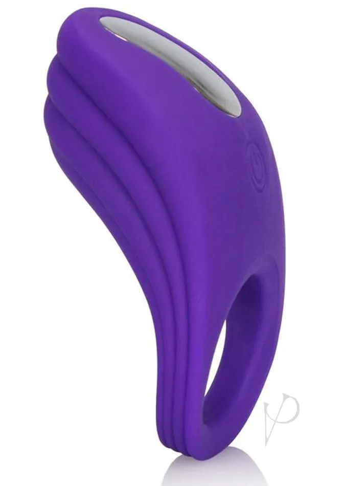 Male Sex Toys Silicone Rechargeable Passion Enhancer Cock Ring Purple Couples Enhancers