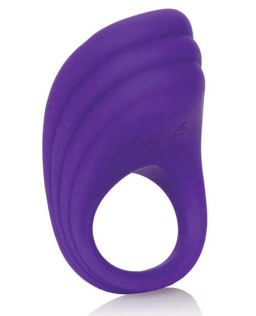 Male Sex Toys Silicone Rechargeable Passion Enhancer Cock Ring Purple Couples Enhancers