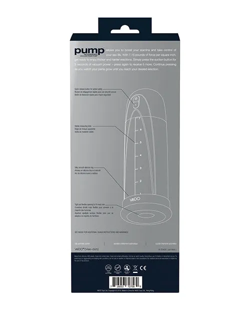 Male Sex Toys Vedo VeDO Pump Rechargeable Vacuum Penis Pump Just Black Male Sex Toys Vedo VeDO Pump Rechargeable Vacuum Penis Pump Just Black