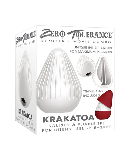Male Sex Toys Zero Tolerance Krakatoa Volcano Stroker WhiteRed Zero Tolerance