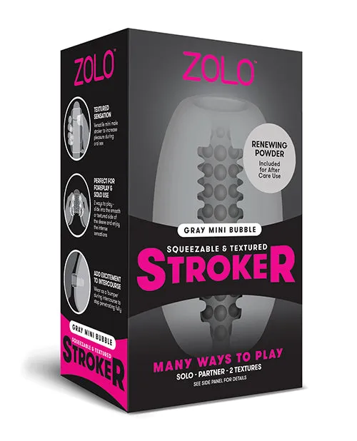 Male Sex Toys Zolo ZOLO Squeezable Mini Bubble Masturbator Gray Male Sex Toys Zolo ZOLO Squeezable Mini Bubble Masturbator Gray