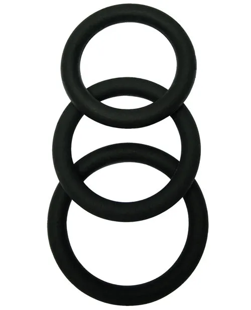 Malesation Male Sex Toys MALESATION Cock Ring Set Pack of 3 Black Malesation Male Sex Toys MALESATION Cock Ring Set Pack of 3 Black