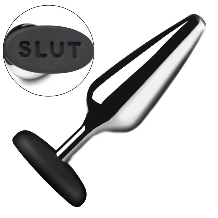 Master Series Anal Butt Slut Metal Silicone Butt Plug