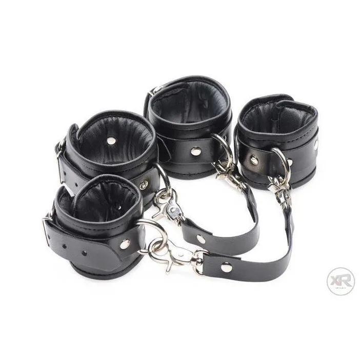 Master Series Couples Strap Linked Bondage Cuffs