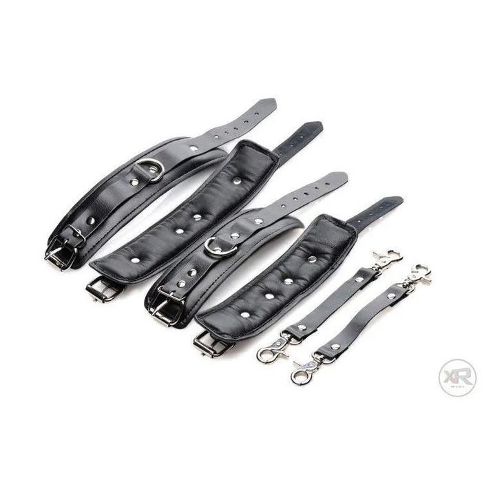 Master Series Couples Strap Linked Bondage Cuffs