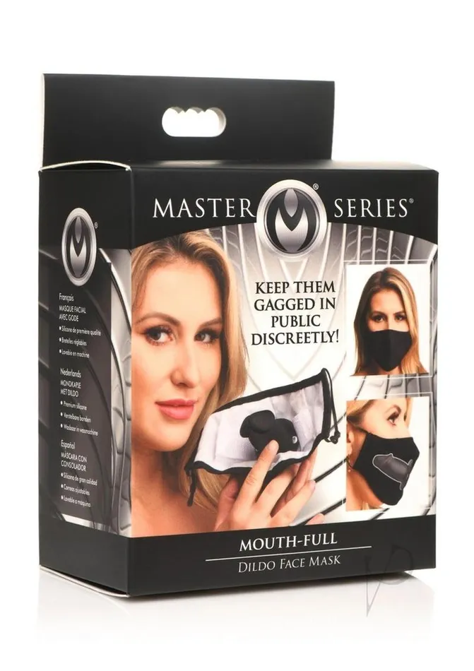 Master Series Dildos Master Series MouthFull Silicone Dildo Face Mask Black Master Series Dildos Master Series MouthFull Silicone Dildo Face Mask Black