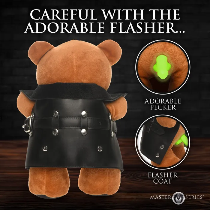 Master Series Dildos The Flasher GlowintheDark Exhibitionist Teddy Bear