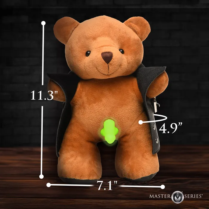 Master Series Dildos The Flasher GlowintheDark Exhibitionist Teddy Bear