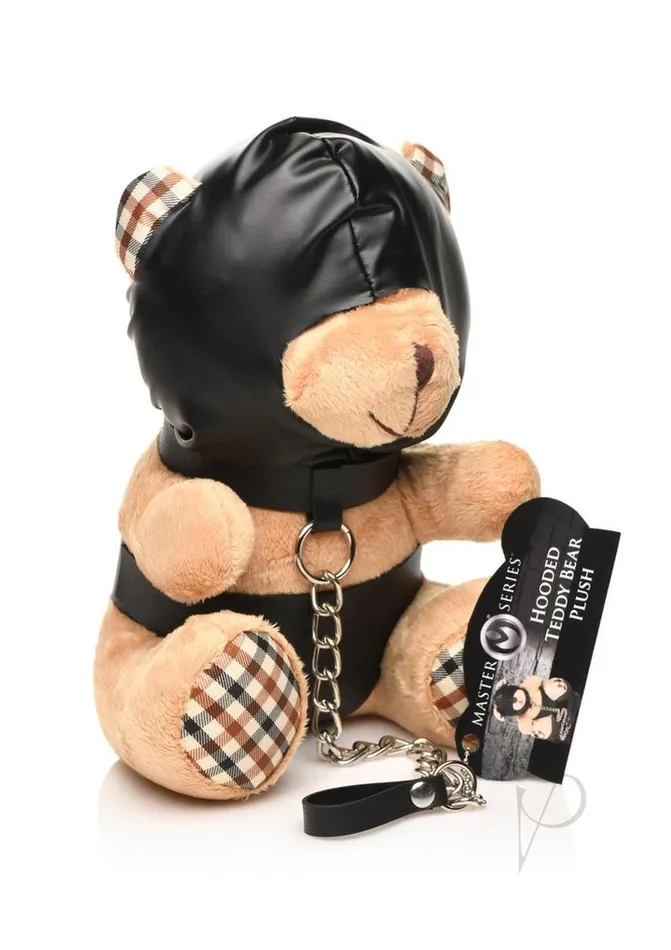 Master Series Hooded Plush Teddy Bear Tan Master Series Male Sex Toys