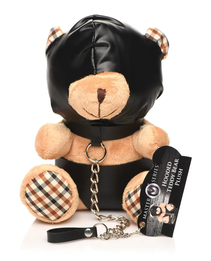 Master Series Hooded Plush Teddy Bear Tan Master Series Male Sex Toys