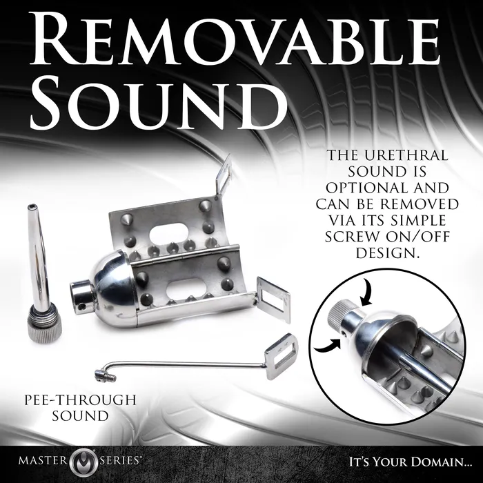 Master Series Spiked Chamber Chastity Cage Male Sex Toys