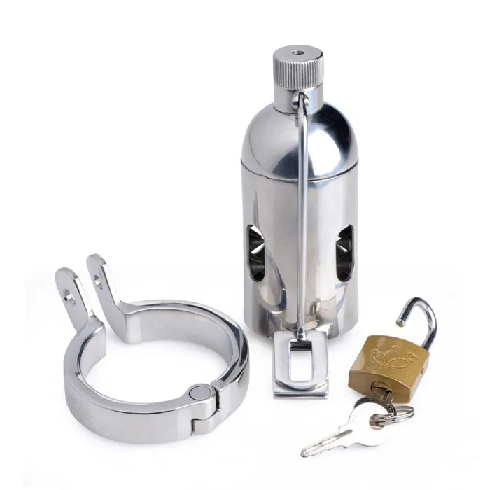 Master Series Spiked Chamber Chastity Cage Male Sex Toys