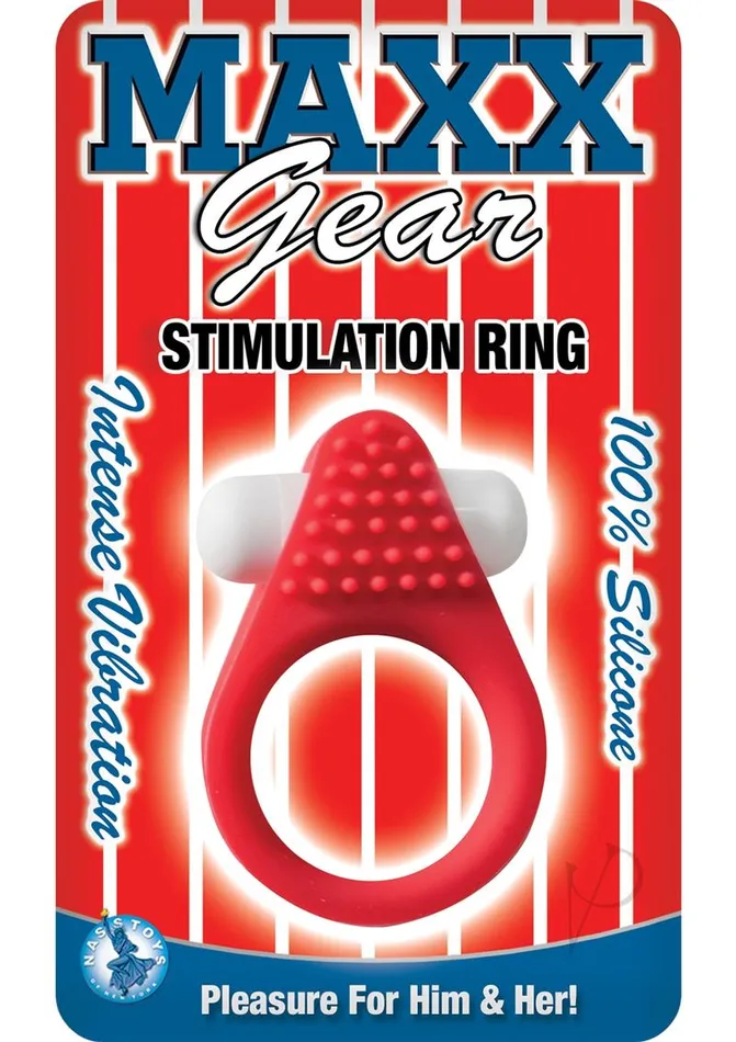 Maxx Gear Male Sex Toys Maxx Gear Stimulation Ring Silicone Vibrating Cock Ring Red Maxx Gear Male Sex Toys Maxx Gear Stimulation Ring Silicone Vibrating Cock Ring Red