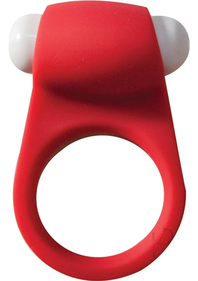 Maxx Gear Pleasure Ring Silicone Vibrating Cock Ring Red Maxx Gear Couples
