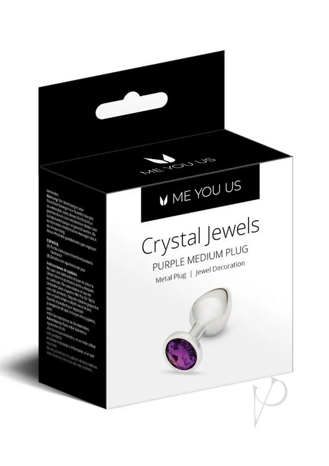 ME YOU US Crystal Jewels Medium Purple Me You Us Vibrators