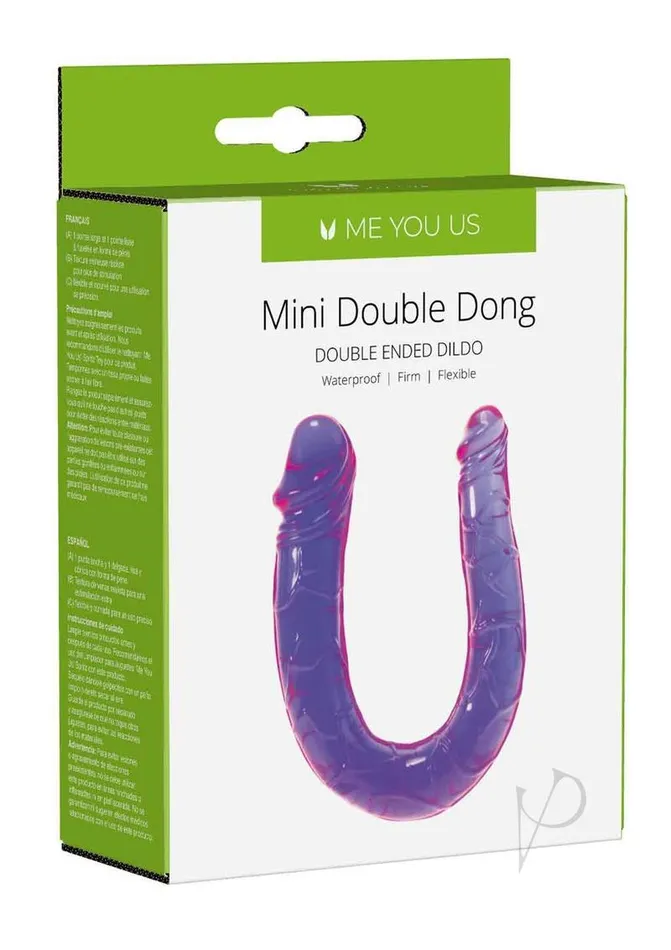 ME YOU US Mini Double Dong Double Ended Dildo Purple Me You Us Dildos