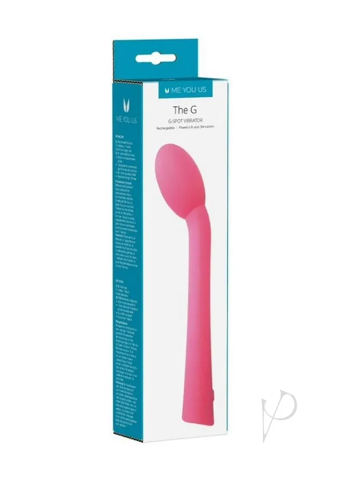 ME YOU US The G Rechargeable GSpot Vibrator Pink Me You Us Vibrators