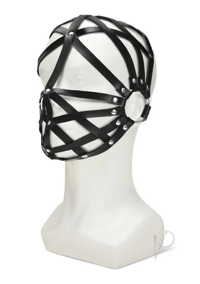 ME YOU US Web Hood PU Leather Bondage Hood Black Me You Us Restraints ME YOU US Web Hood PU Leather Bondage Hood Black Me You Us Restraints