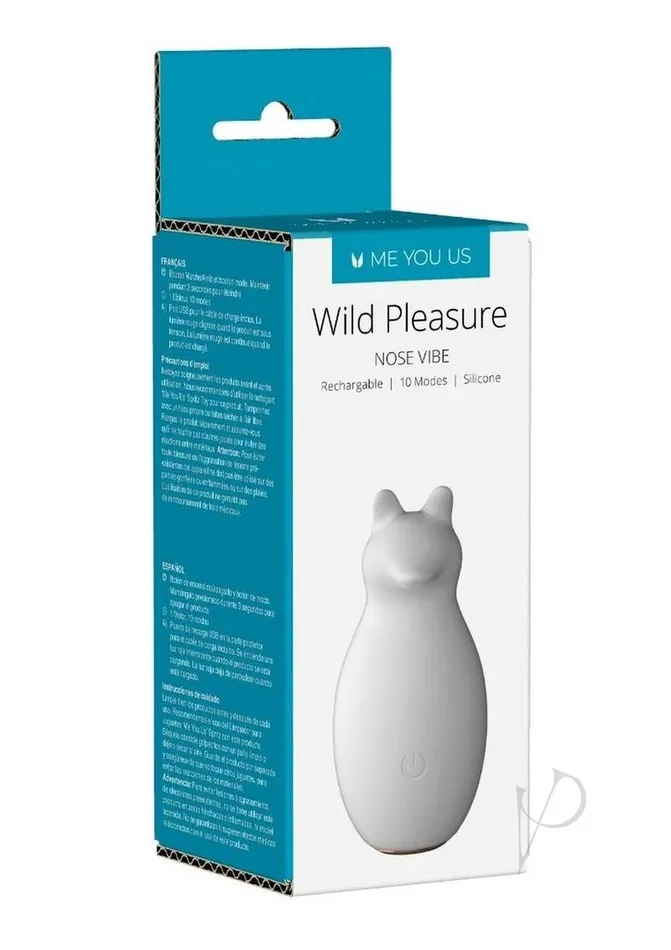 ME YOU US Wild Pleasure Nose Rechargeable Silicone Stimulator White Me You Us Female Sex Toys ME YOU US Wild Pleasure Nose Rechargeable Silicone Stimulator White Me You Us Female Sex Toys