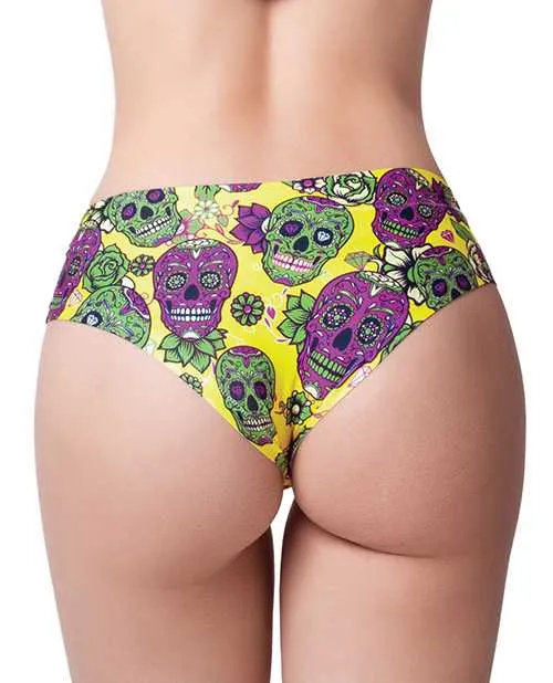 Mememe Skulls Lovers Muertos Printed Slip SM Mememe Vibrators