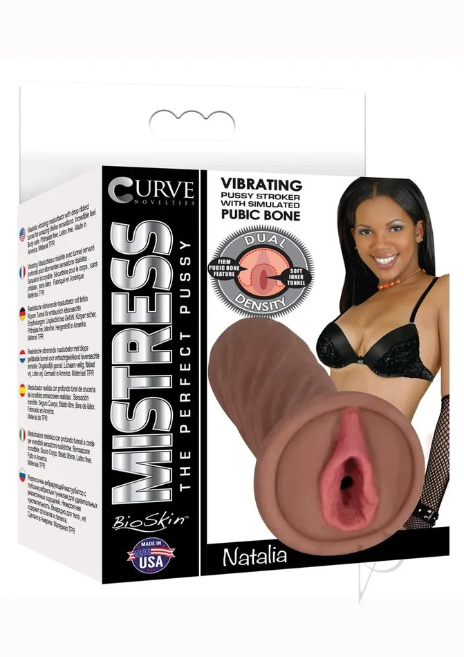 Mistress Male Sex Toys Mistress Natalia Vibrating BioSkin Dual Density Stroker Pussy Chocolate Mistress Male Sex Toys Mistress Natalia Vibrating BioSkin Dual Density Stroker Pussy Chocolate
