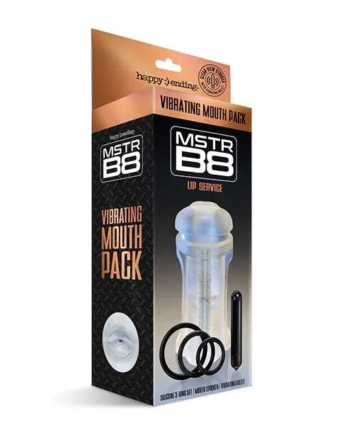 MSTR B8 Lip Service Vibrating Mouth Pack Kit of 5 Clear Happy Ending Anal MSTR B8 Lip Service Vibrating Mouth Pack Kit of 5 Clear Happy Ending Anal
