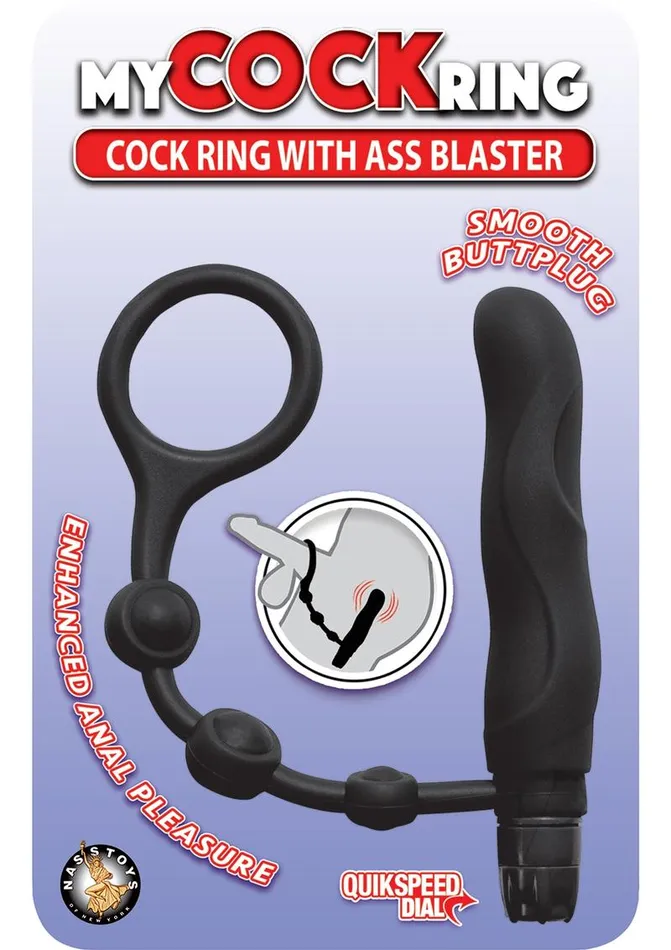 My Cockring Male Sex Toys My Cock Ring Silicone Cock Ring with Vibrating Ass Blaster Butt Plug Black My Cockring Male Sex Toys My Cock Ring Silicone Cock Ring with Vibrating Ass Blaster Butt Plug Black