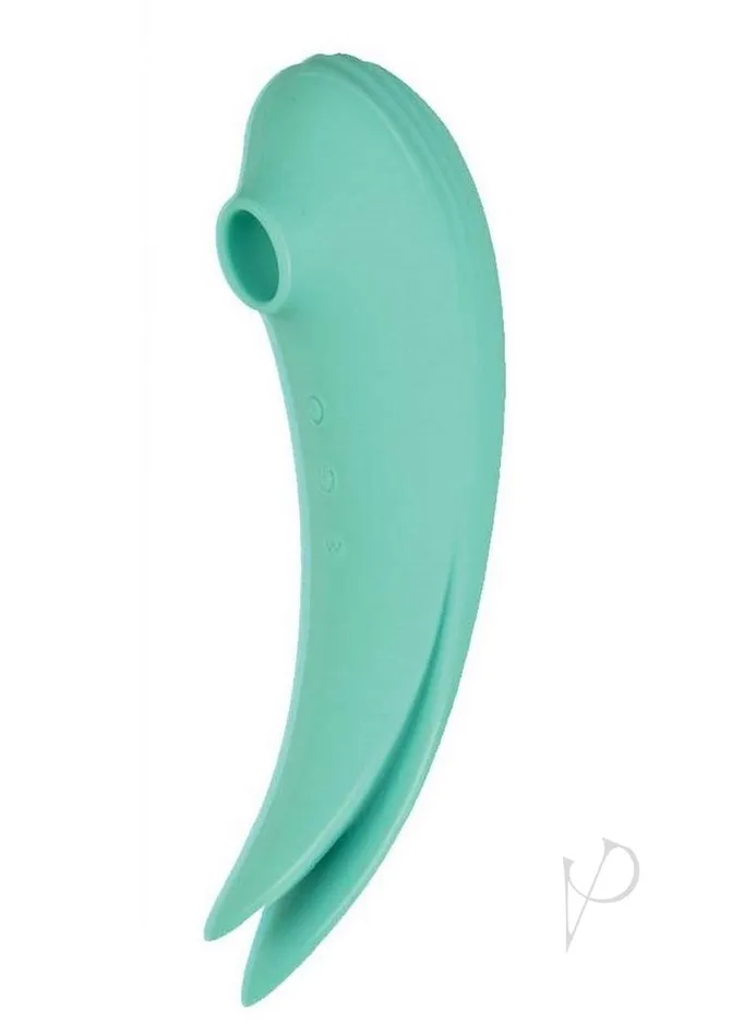 Mystique Suction Vibrating Rechargeable Silicone Massager Aqua Mystique Female Sex Toys