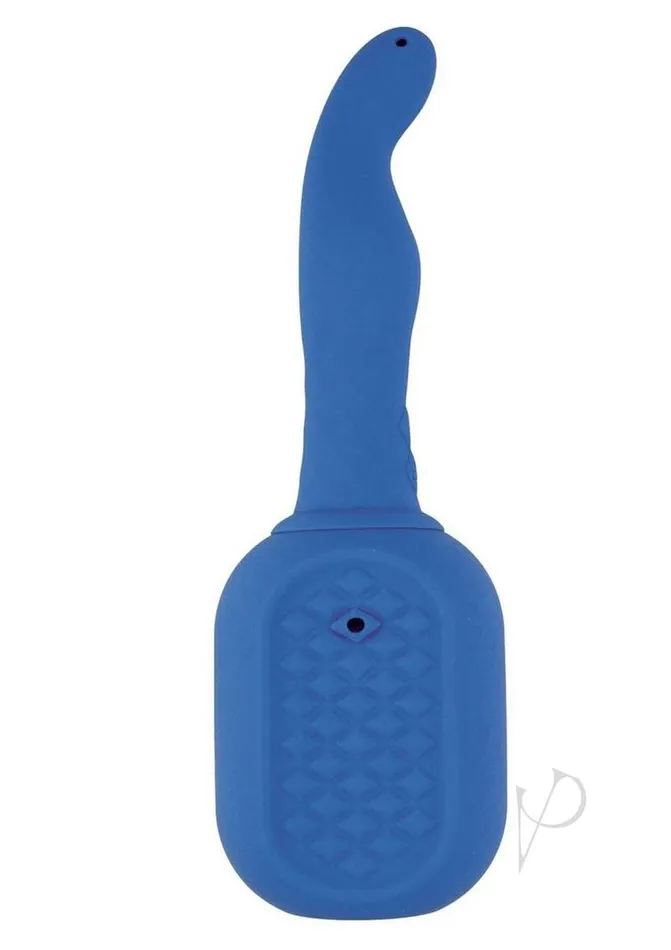 Nasstoys Anal Vibrating Douche Rechargeable Silicone Anal Douche Blue