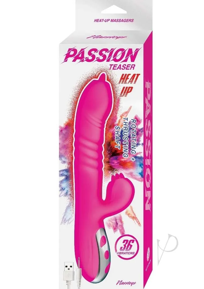 Nasstoys Female Sex Toys Passion Teaser Heat Up Rechargeable Silicone Rabbit Vibrator Pink Nasstoys Female Sex Toys Passion Teaser Heat Up Rechargeable Silicone Rabbit Vibrator Pink