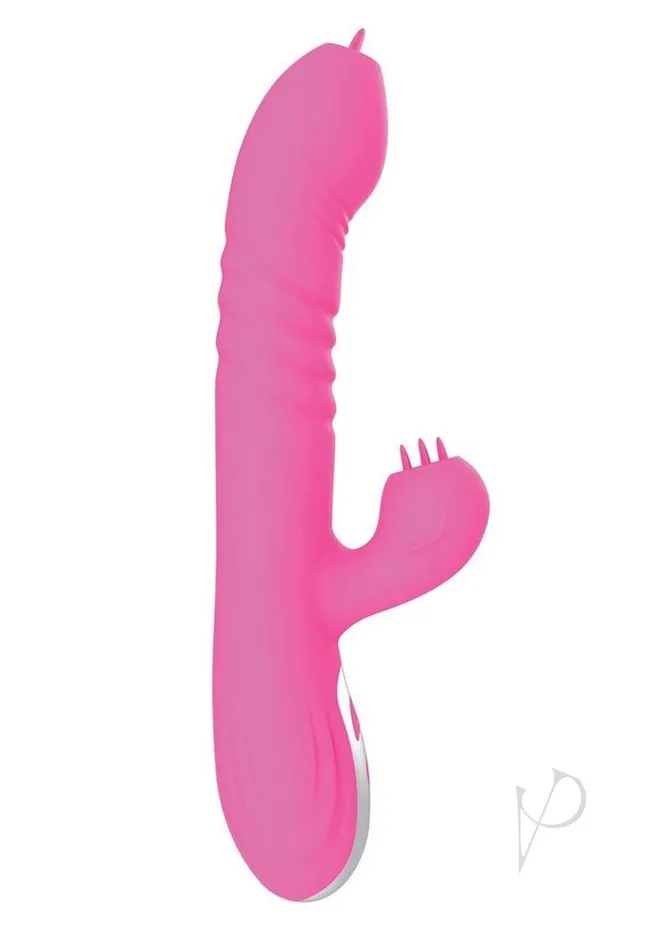 Nasstoys Female Sex Toys Passion Teaser Heat Up Rechargeable Silicone Rabbit Vibrator Pink