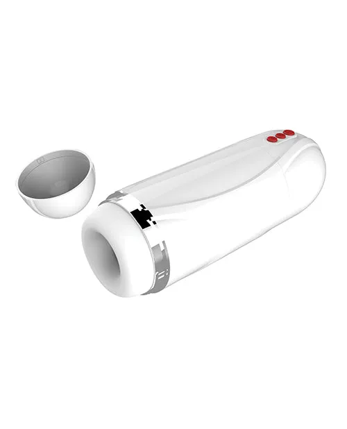 Nasstoys Male Sex Toys Vibrating Cocksucker Rechargeable Masturbator White