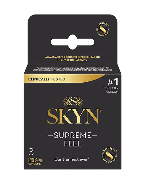 No Brand Male Sex Toys Lifestyles SKYN Supreme Feel Condoms Pack of 3