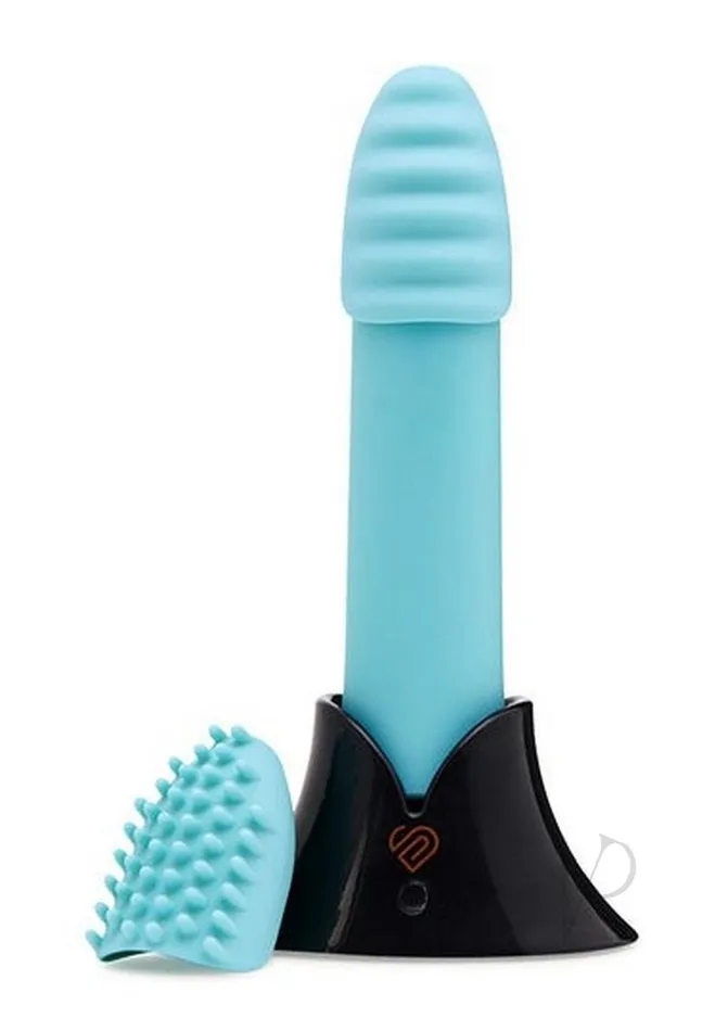 Nu Sensuelle Point Plus Rechargeable Silicone Bullet Tiffany Blue Nu Sensuelle Vibrators