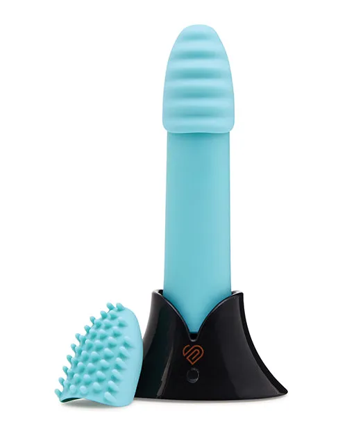 Nu Sensuelle Point Plus Rechargeable Silicone Bullet Tiffany Blue Nu Sensuelle Vibrators