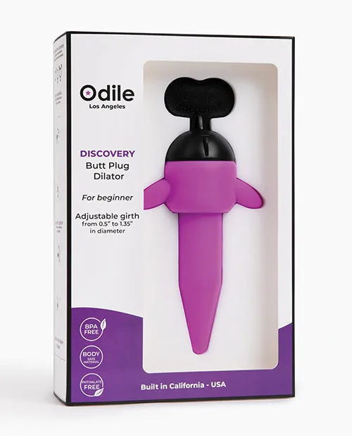 Odile Anal Odile Discovery Tapered Butt Plug Dilator Purple Odile Anal Odile Discovery Tapered Butt Plug Dilator Purple