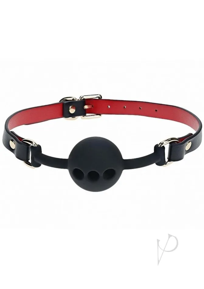 Ouch Anal Ouch Milan Collection Silicone Ball Gag BlackRed